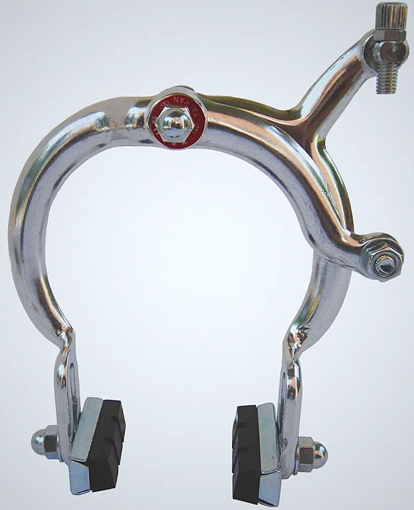 1080 extra long reach BMX cruiser bicycle brake caliper - SILVER FRONT