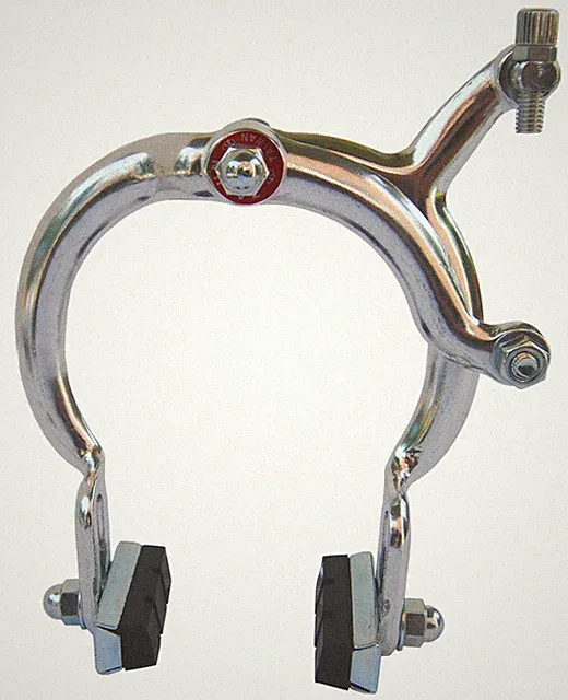 1080 extra long reach BMX cruiser bicycle brake caliper - SILVER FRONT