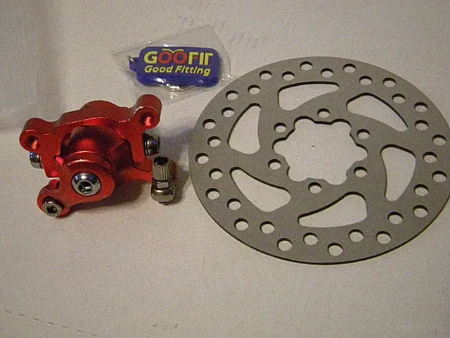 120mm Disc Rotor Brake Caliper For 43 47 49 Electric Go Kart Scooter Mini Moto