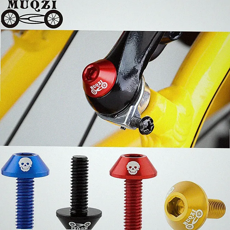 2/4pcs M6 Bike Brake Caliper Bolts 7075 Alloy MTB Road V Brake Screws
