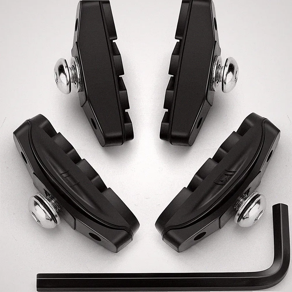 2 Pairs Premium Bike Brake Pads,Professional Caliper Brake Pads for Road Bicycle