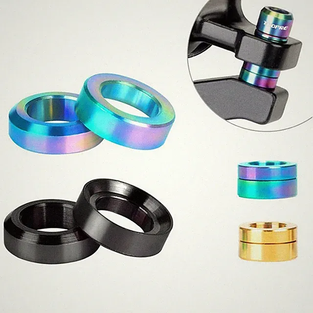 4Pcs Bike Bicycle M6 Concave and Convex Washer Spacer For Disc Brake CaliperAL