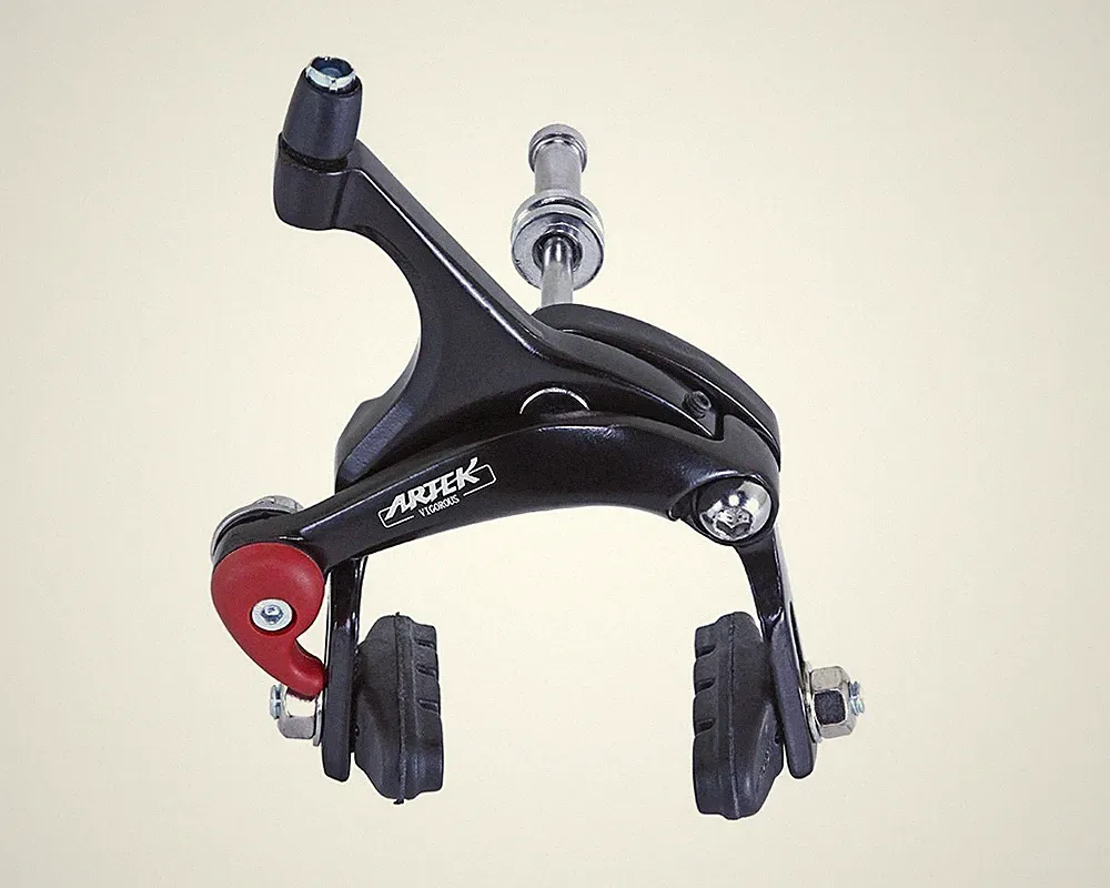 Artek Front Side Pull Bicycle Caliper Brake Alloy 42-52mm Reach Road Bike Black.