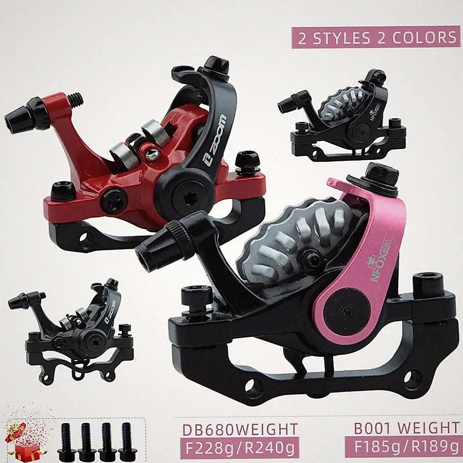 Bicycle Disc Brake Mountain Bike Caliper Double Piston Electric Bilateral Drive