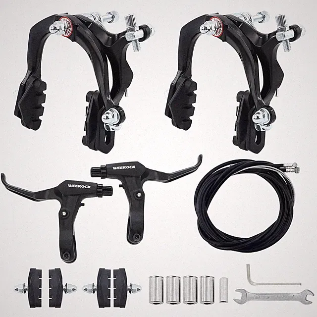 Bike Calip Brake Set, Front and Rear C Brake Set, Rim Brake Set with Aluminiu...