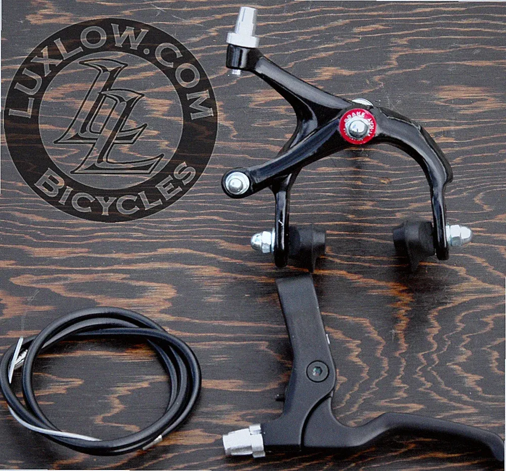 Black 700c Fixie Frt Brake Lever Cable Caliper Fixed Gear Bicycle Track RoadBike