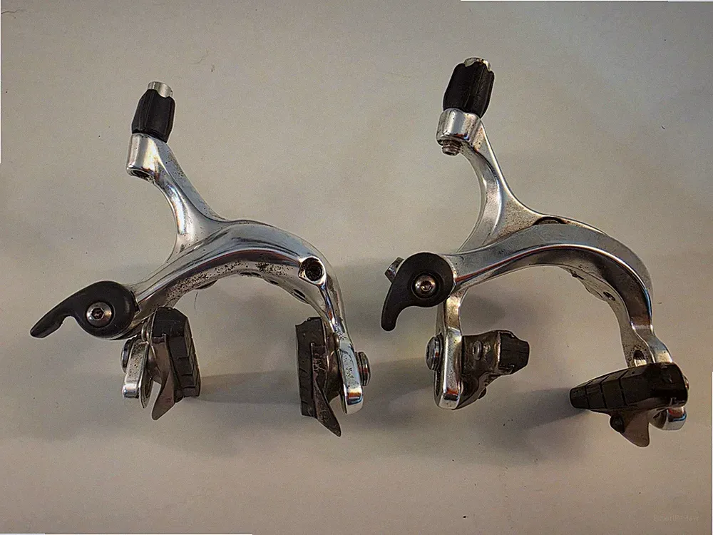 Brakeset...Road Bike...Bicycle...Brakes...Silver....Dual Pivot Caliper
