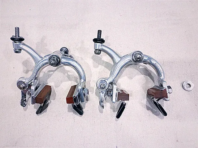 Campagnolo Campy Nuovo Record Brake Caliper 2040 Set Standard Reach Nutted