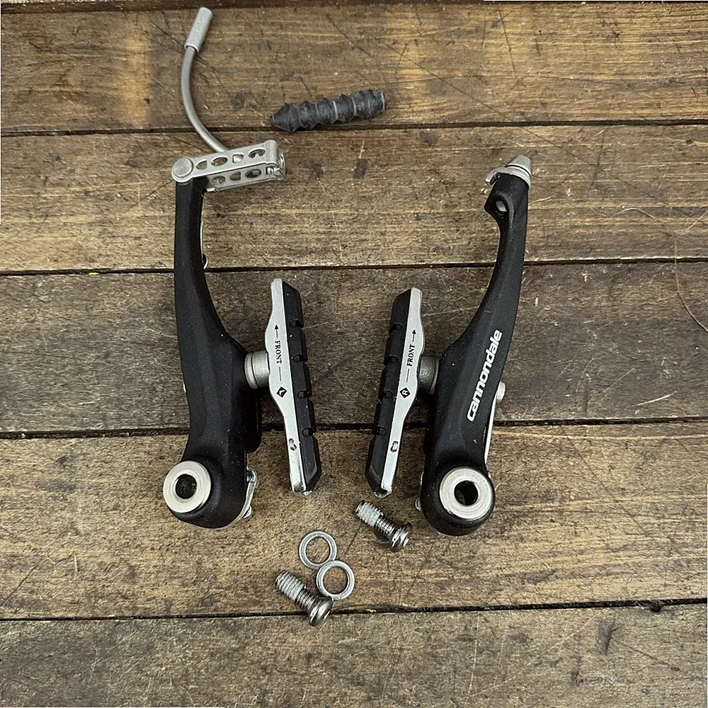 Cannondale V-Brake Caliper Pair Black Linear Pull MTB Hybrid Bike Pads