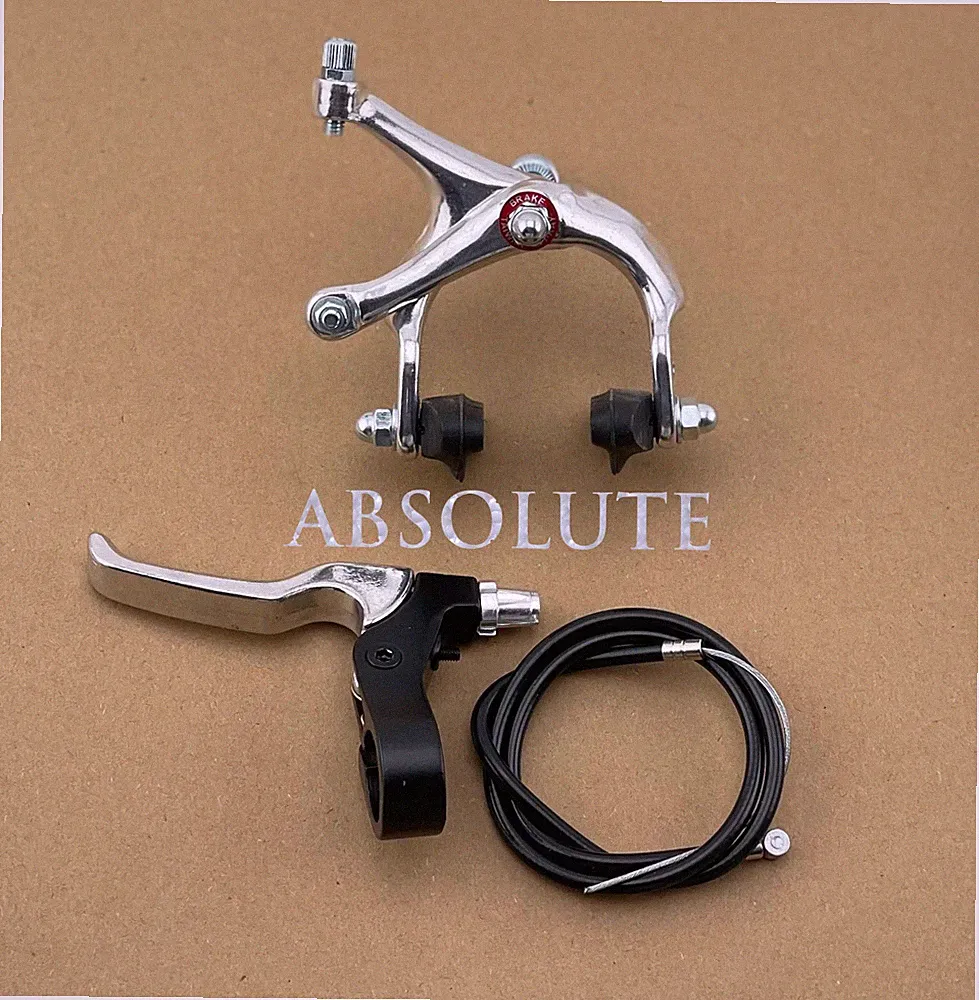 CHROME 700C FIXIE FRONT BRAKE LEVER CABLE CALIPER FIXED GEAR BIKE TRACK ROADBIKE