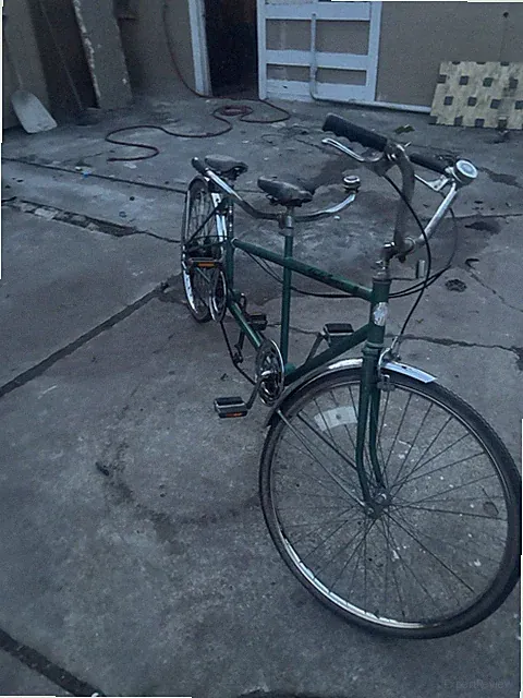 Columbia Twosome Tandem Bike 27in Green Caliper Brakes Rack Reflectors