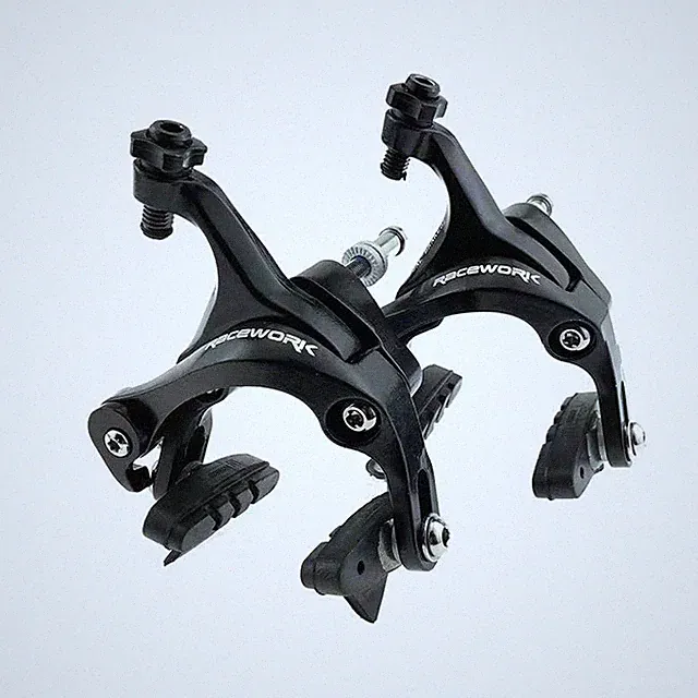 Double Pivot Road Bike Brakes - Aluminum Side Pull Caliper Set for Front and Rea