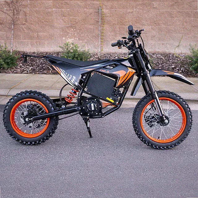 Fat E-Bike 60V 28Ah Off-Road E-Motorcycle 50 MPH 4000W Electric Dirt Bike US