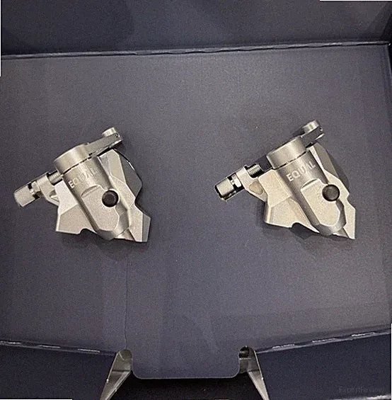 GROWTAC EQUAL Mechanical Disc Brake Caliper Flat Mount Front And Rear Silver New