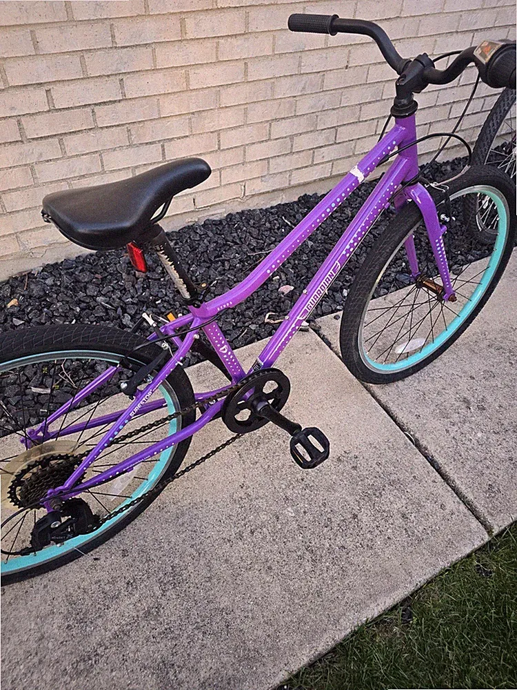 Guardian Kids Bike 24 in Purple gear shifter Caliper Brakes BMX Bar Reflectors