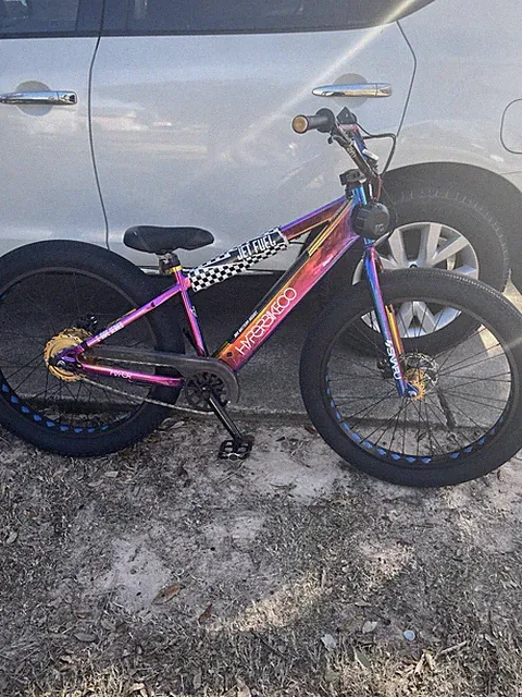 Hyper Jet Fuel BMX Bike 20in Multicolor Fat Tires Caliper Brake Kickstand