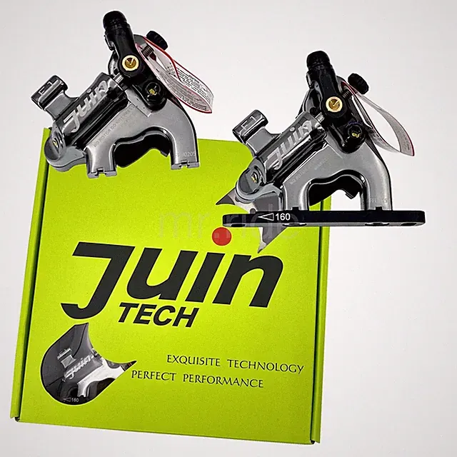 Juin Tech F1 Cyclocross CX Cycling Bike Disc Brake Calipers w/Flat Mount Gray