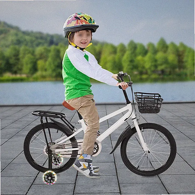 Kids Bike Caliper Disc Brake Children Bicycle w/Training Wheel For 6-8 Years Old