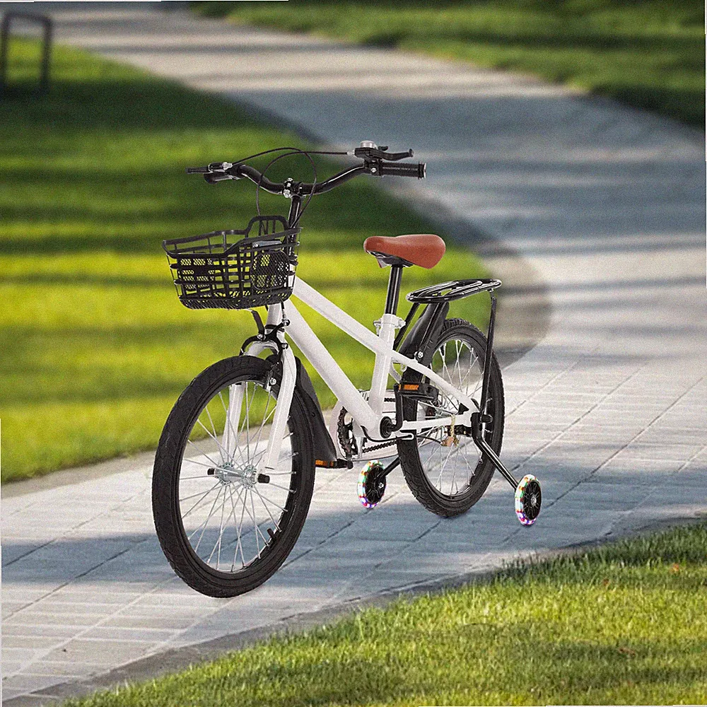 Kids Bike Caliper Disc Brake For 6-8 Years Old Children Bicycle w/Training Wheel