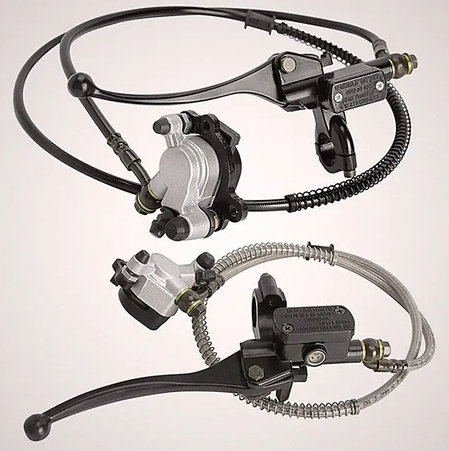 Left Right Hydraulic Brake Caliper System For 49cc 100cc Mini Bike Scooter Trike