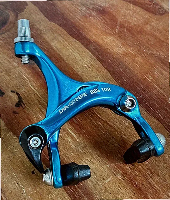 NOS Dia-Compe BRS-100 Brake Caliper Front Road Blue Ano 39-49mm Japan Single
