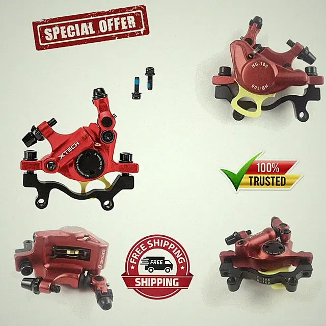 Precision Adjustable Zoom Hydraulic Brake Calipers – Ideal for MTB & Road Bikes