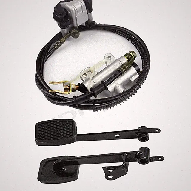 Rear Hydraulic Brake Caliper +Brake Clutch Pedal Go Kart Drift Trike Mini Bike