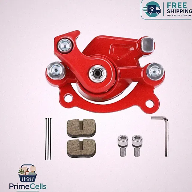 Robust Rear Brake Caliper with High-Performance Pads - Fits Multiple Mini Bikes