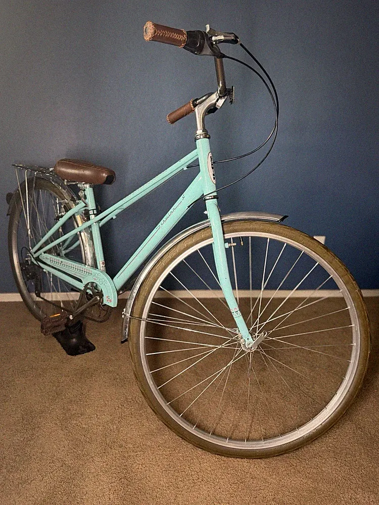 Schwinn Admiral 700C Blue Women's City Bike – 7-Speed, Rack, Fenders, Steel