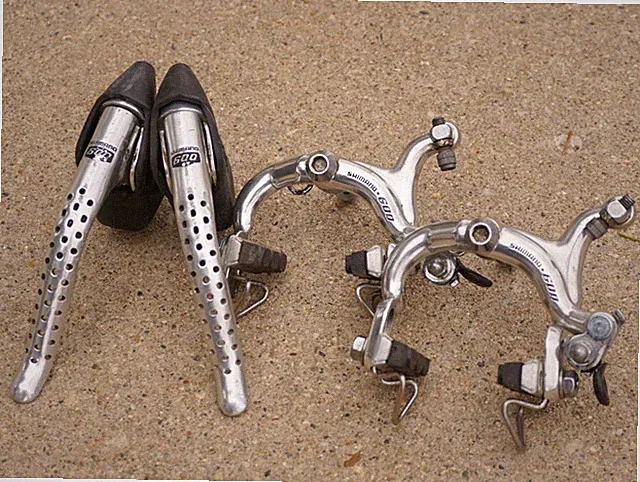 Shimano 600 Arabesque Brake Set Levers Caliper Road Bike Drop Bar Eroica 600EX