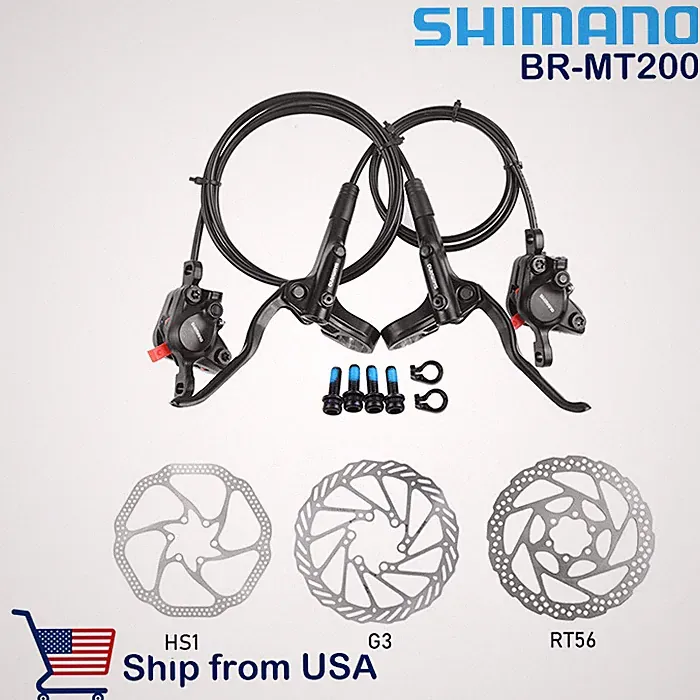 Shimano BL BR MT200 Hydraulic Disc Brake Set MTB Bicycle Brake Front HS1 G3 RT56