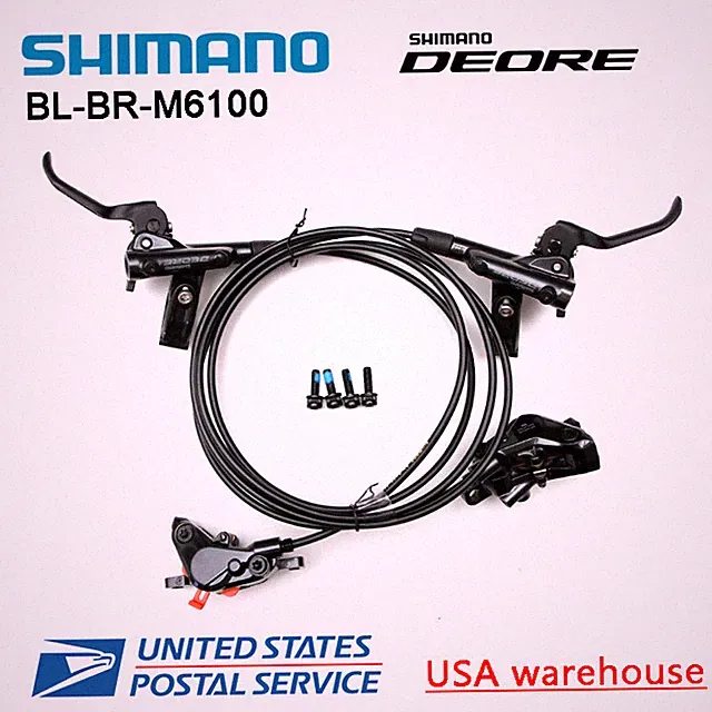SHIMANO DEORE BR-BL-M6100 Bike MTB Hydraulic Disc Brake Set F&R 800/1450mm (OE)