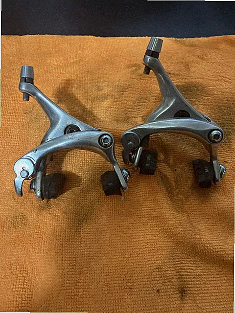 Shimano RSX Brake Caliper Set F + R 39-49mm Silver Side Pull Road Bike BR-A410