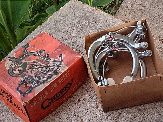 Show Mint NOS 1960's Cherry Caliper RIM Brake Kit for Bicycles JAPAN