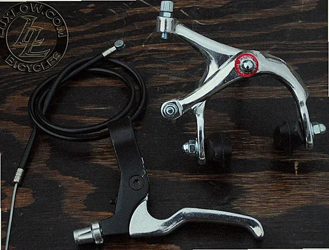 Silver 700c Fixie Fr Brake Lever Cable Caliper Fixed Gear Bicycle Track RoadBike