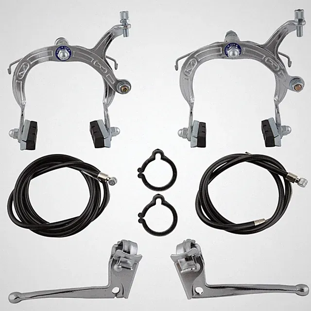 Sunlite Steel Chrome Cruiser/MX Brake Set - Forged Steel Side Pull Calipers