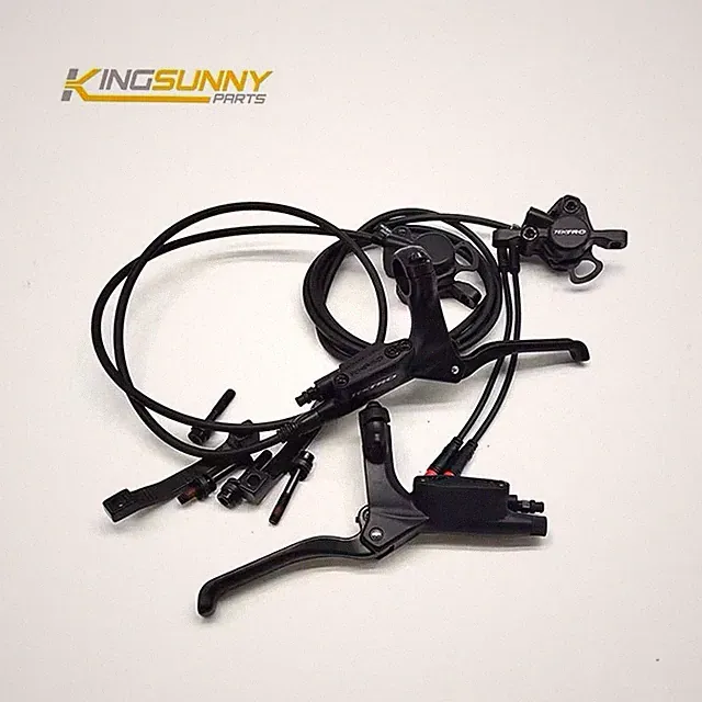 Tektro Hydraulic Disc Brake Set Front & Rear Black Aluminum for E-Bike MTB