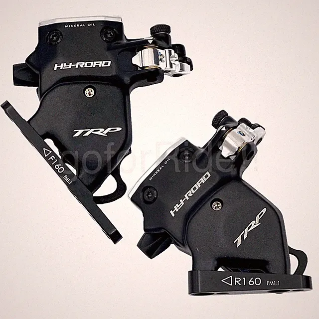 TRP C711 HY/RD Flat Mount Road/CX Bike Disc Brake Set Calipers Black/Silver