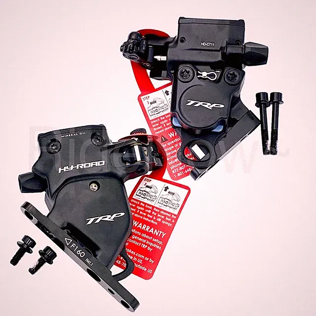 TRP HY/RD 160mm Cyclocross Bike Flat Mount Front+Rear Disc Brake Caliper Black
