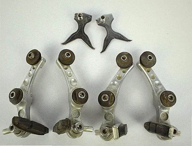 Vintage 80s MTB Bike Suntour Roller Cam Bicycle Brake Caliper Set