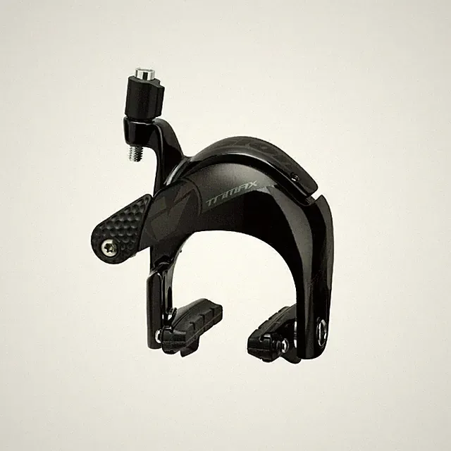 Vision Trimax Aero Caliper Brakeset Polished Black w/Vision logo Triathlon Pair