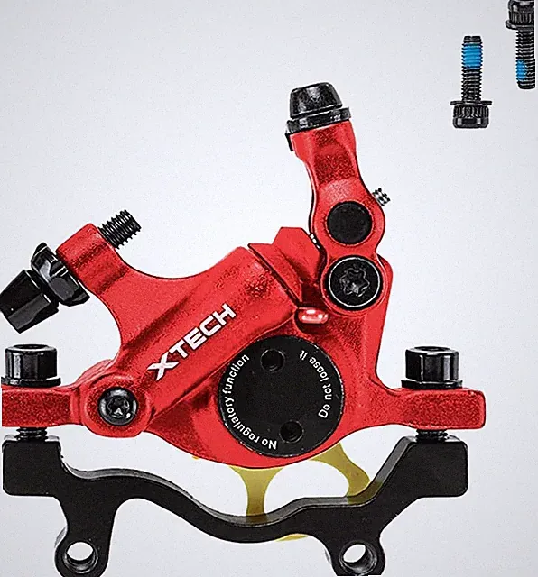 Zoom HB-100 MTB Line Pulling Hydraulic Disc Brake Calipers Front + Rear, Aluminu